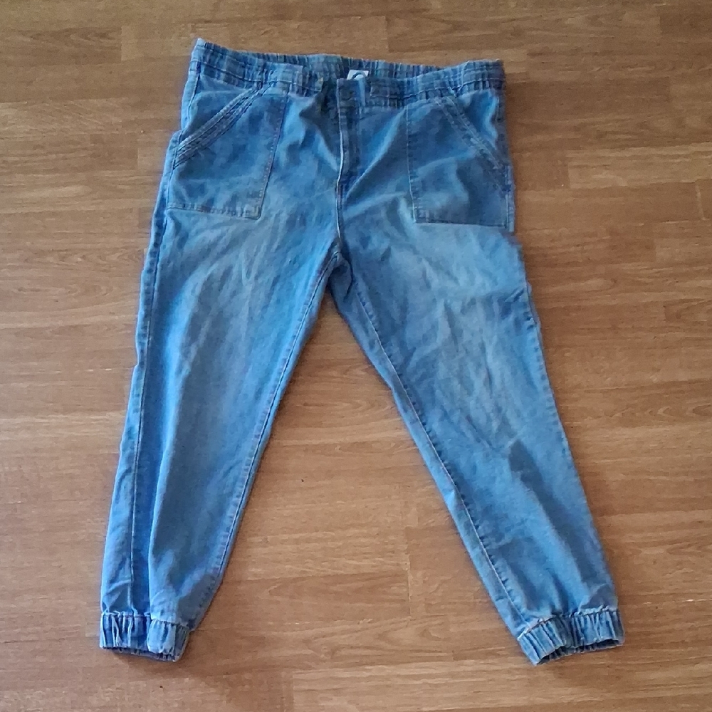 Casual Blue Denim Jogger Jeans for Men
